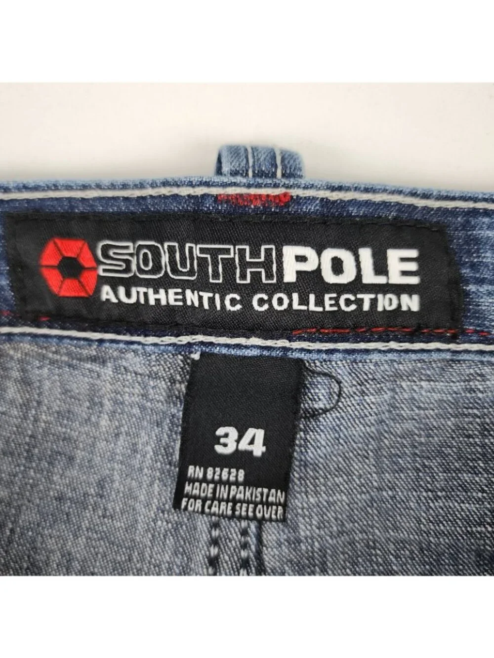 Southpole Jeans Mens 34x32 Blue Vintage Rare Wide Leg Hip Hop Baggy Skater